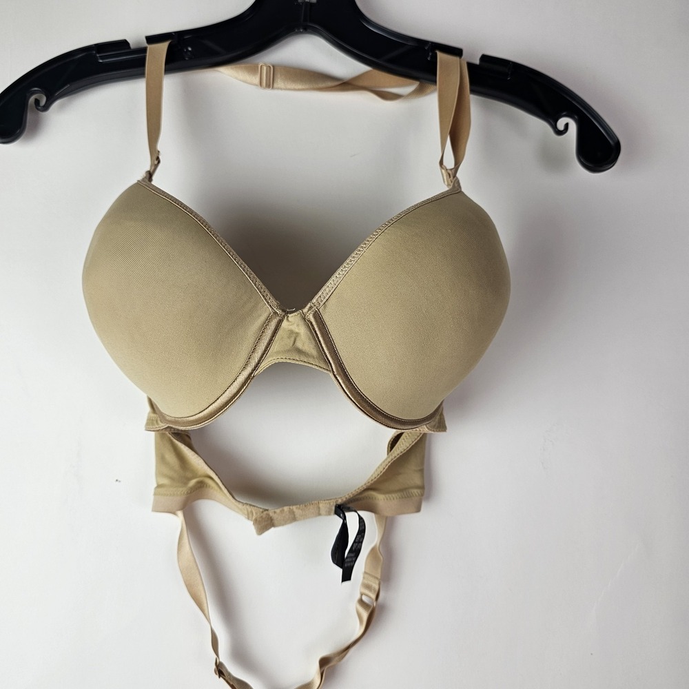 Le Mystere Beige Nude T-shirt Bra 34D Beige Underwire‎ 1155
